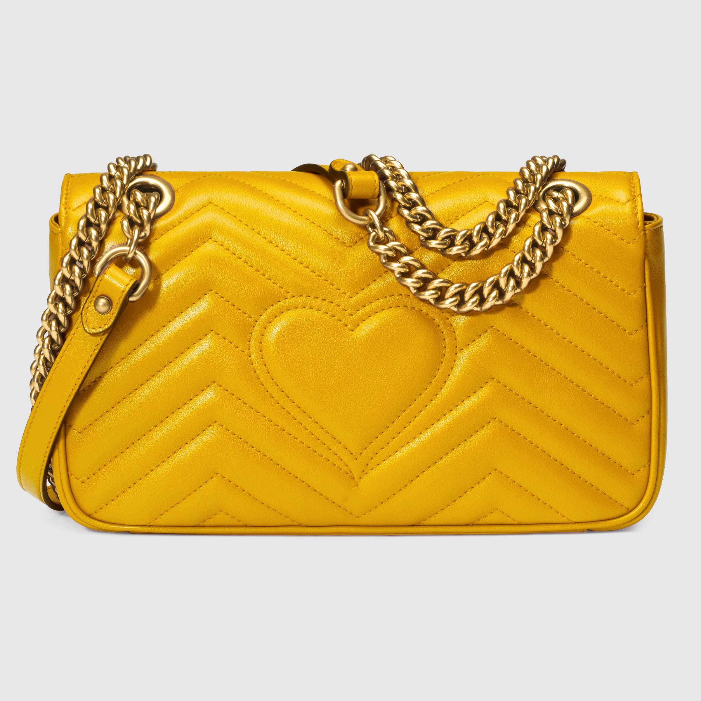  Gucci  Gg Marmont  Matelass  Shoulder Bag  in Yellow  Lyst